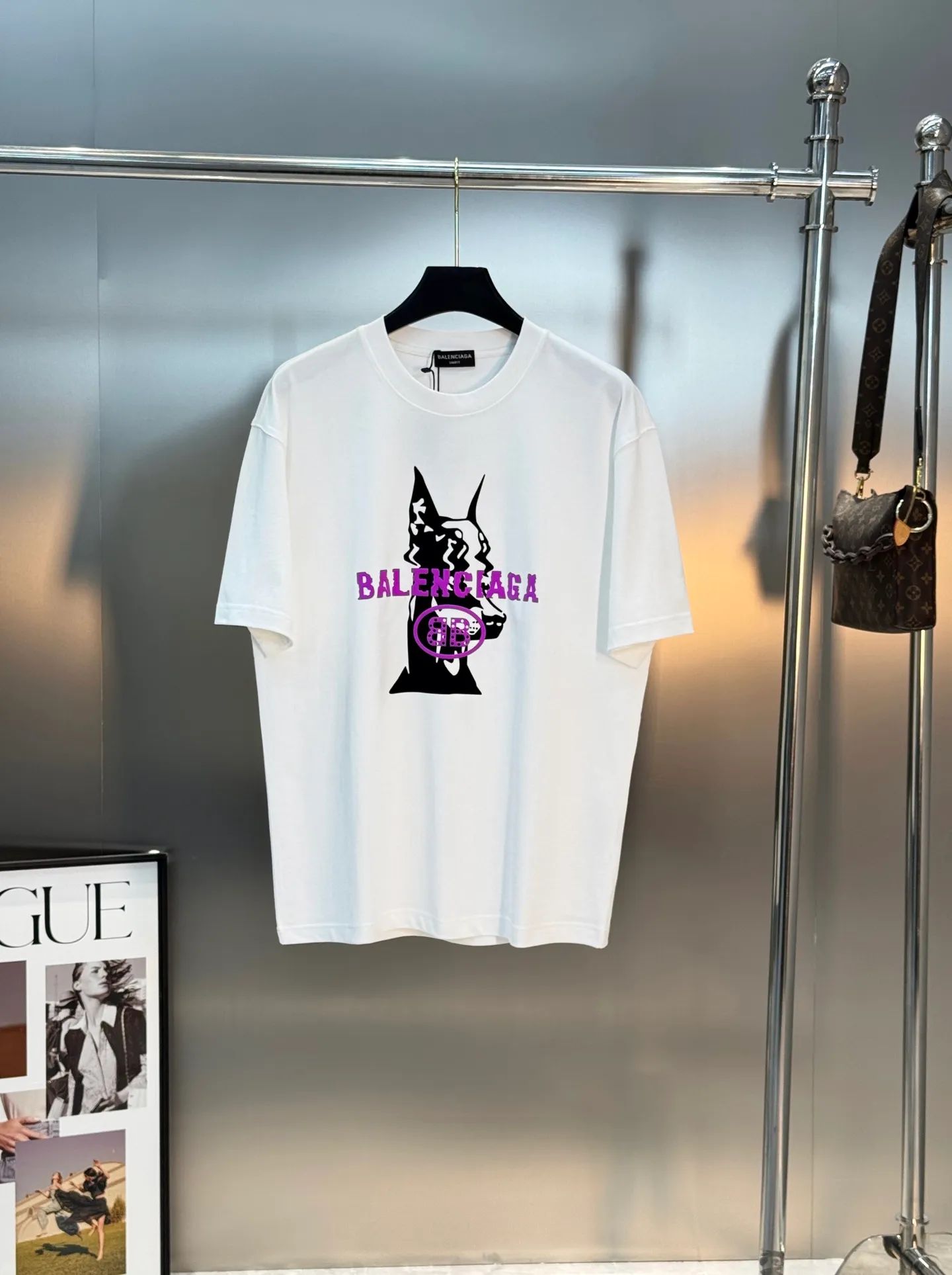 ⚜️Balenciaga New Arrival T. Same Style❤️New Arrival T ， 280g ， Breathable， ！ Black +Purple“BALENCIAGA” ， . ✨ ， ， ！ ， ， ！ ！ ：Black. .White.Sizes：S-3XL ‼️（175/145 L）